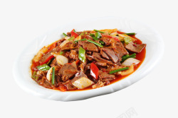 美味青红椒炒烩羊肉素材