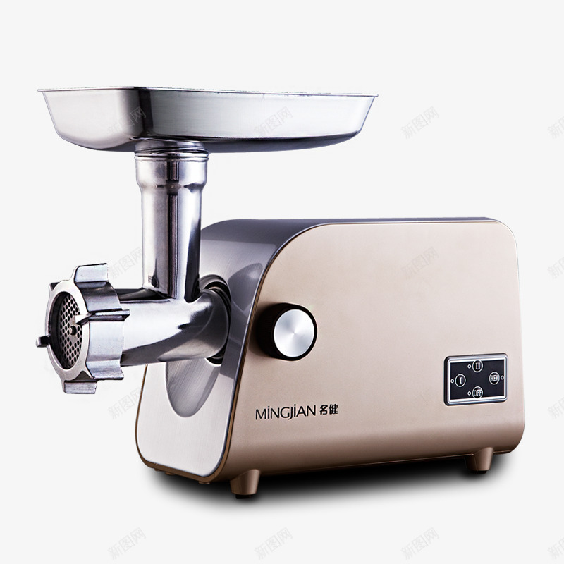 名健土豪金色不锈钢绞肉机png免抠素材_88icon https://88icon.com 婴儿辅食 搅拌机 碎肉机 绞菜 肉馅 蒜泥