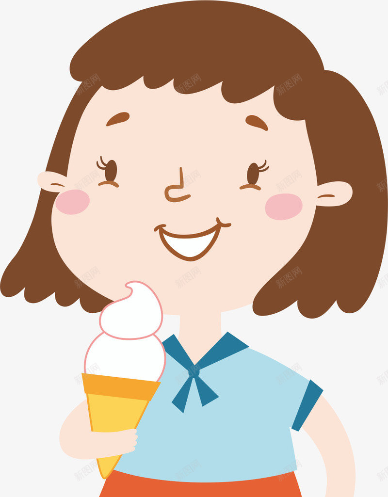 吃冰淇淋的小女孩png免抠素材_88icon https://88icon.com 冰淇淋 可爱 吃东西 吃东西的人 小女孩 短发女生