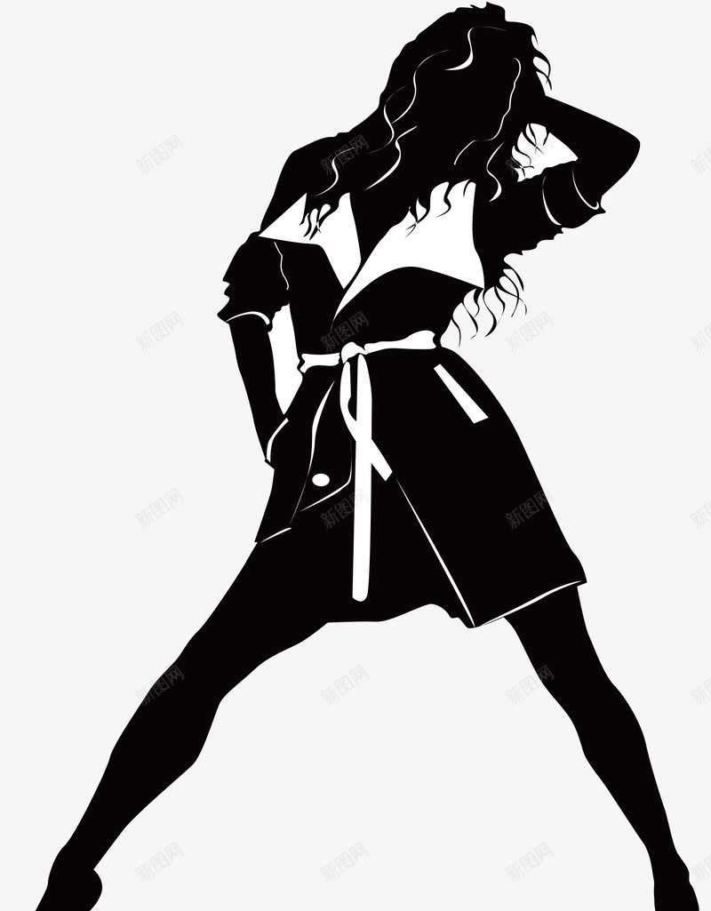 时尚女性剪影png免抠素材_88icon https://88icon.com 人物 动作 女性 时尚 时尚女性剪影 服饰 潮流元素设计 网页设计