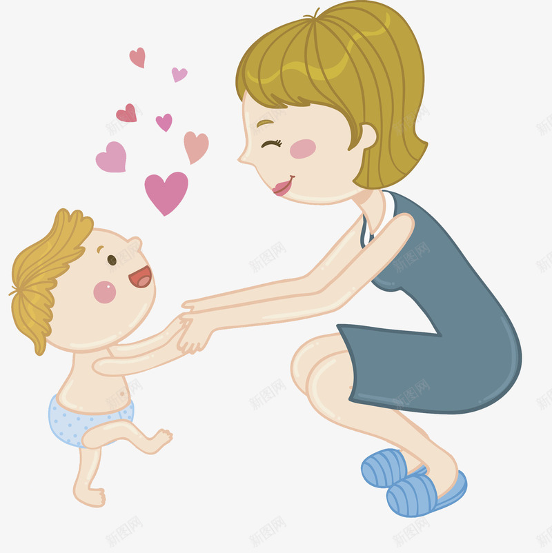 婴儿妈妈png免抠素材_88icon https://88icon.com 人物画 卡通手绘 婴儿妈妈 水彩画 肖像画 装饰图案