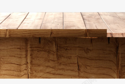 木色条纹木板桌子素材