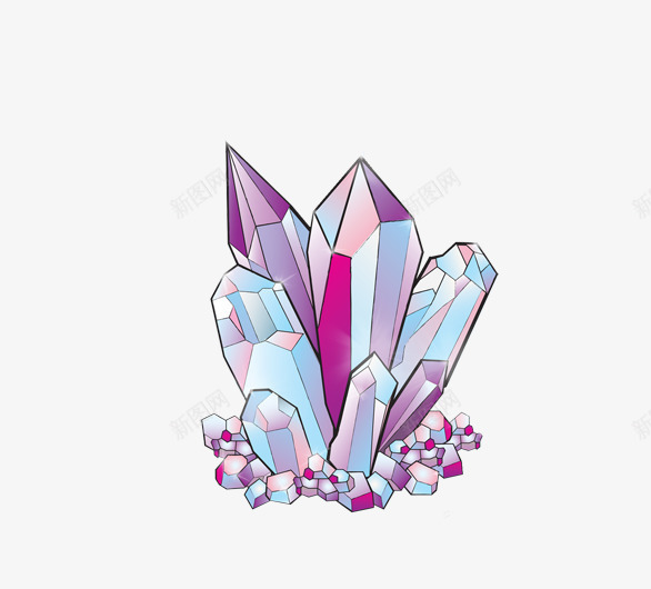 紫色原宿水晶png免抠素材_88icon https://88icon.com 原宿 发亮 水晶 高清水晶