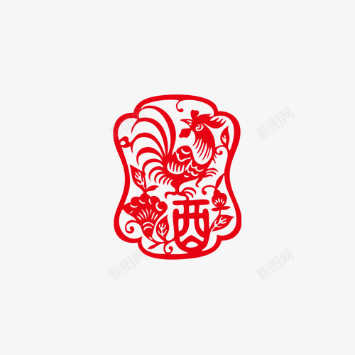 窗花png免抠素材_88icon https://88icon.com 中国风底纹 中国风符号 古风窗花 窗花图案 过年窗花图样