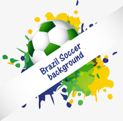 巴西奥运会足球装饰矢量图素材