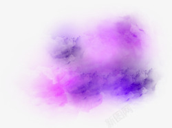 紫色装饰喷墨粉尘素材