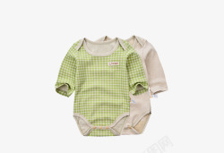 绿色清新彩棉内衣婴儿内衣素材