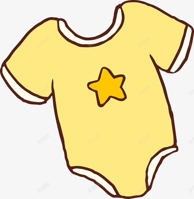 卡通手绘婴儿服饰png免抠素材_88icon https://88icon.com 儿童 卡通 婴儿服饰 小孩 矢量图案 连体衣裤