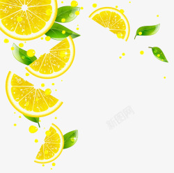 柠檬果汁饮料柠檬汁高清图片