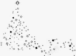 白色闪耀星星素材