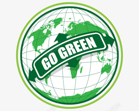 绿色生态创意环保图标图标