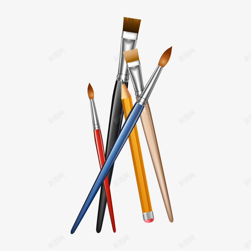 各种绘画笔毛刷毛笔png免抠素材_88icon https://88icon.com 各种 毛刷 毛笔 绘画笔