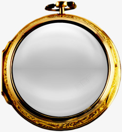 金色圆环镜框素材