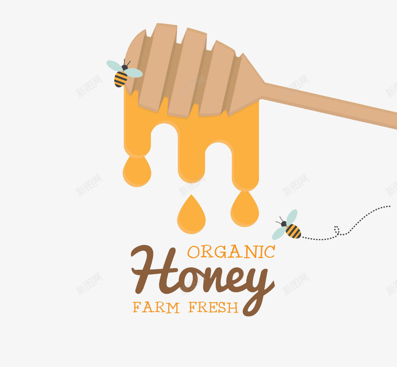 美味的有机蜂蜜卡通元素矢量图ai免抠素材_88icon https://88icon.com 卡通蜂蜜矢量素材 蜂蜜矢量素材 蜂蜜素材 矢量图