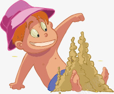 玩泥沙的小孩矢量图ai免抠素材_88icon https://88icon.com 夏天 夏日 小孩 扁平 沙滩 矢量图