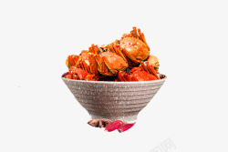 美味香辣蟹素材