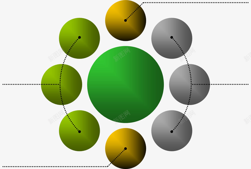 循环流程图png免抠素材_88icon https://88icon.com 圆形 循环 扁平化 流程图