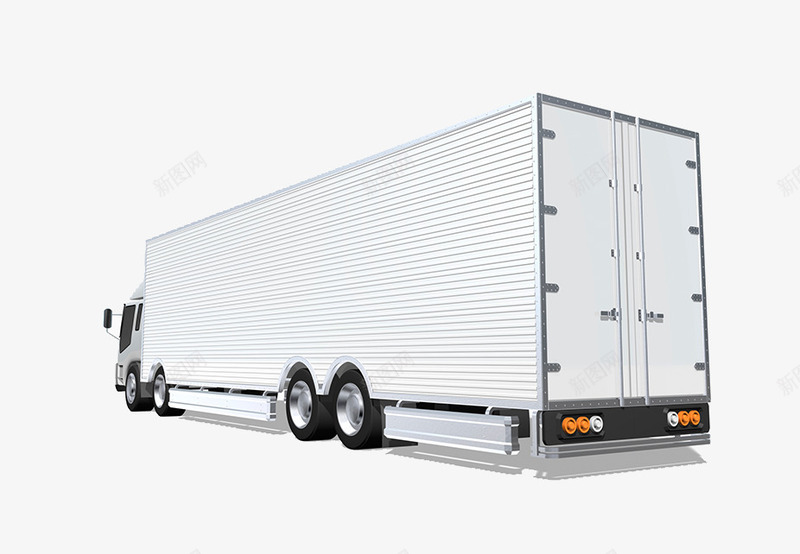 运货卡车png免抠素材_88icon https://88icon.com 交通工具 快递送货 物流 白色卡车 货柜 运输