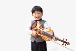喜小提琴男孩素材