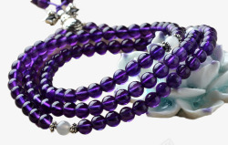 东海世家紫水晶多圈手链项链素材