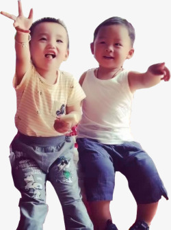 摄影可爱的小孩子双胞胎素材