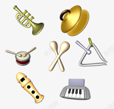 乐器各种乐器图标图标