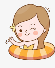 卡通小孩png免抠素材_88icon https://88icon.com 儿童 卡通小孩 可爱 小女孩 小孩 沙滩小孩 游泳
