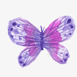 水彩绘蝴蝶矢量图素材