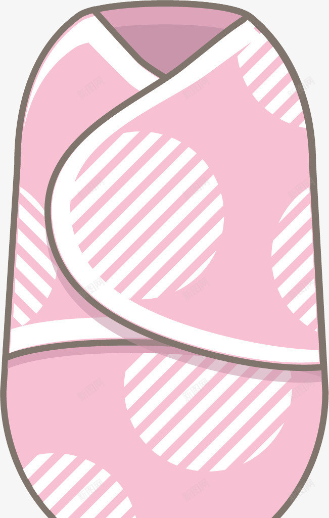 粉色的婴儿襁褓png免抠素材_88icon https://88icon.com 动漫动画 包裹物 卡通手绘 布艺 粉色 装饰图 襁褓