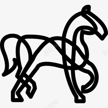 马的艺术变图标图标