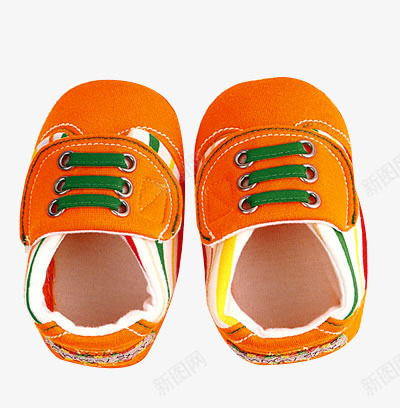 橘色儿童鞋png免抠素材_88icon https://88icon.com 儿童鞋 小孩子 橘色