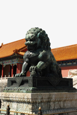 铜狮故宫紫禁城铜狮高清图片