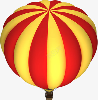 黄色红色条纹热气球png免抠素材_88icon https://88icon.com 条纹 热气球 红色 黄色