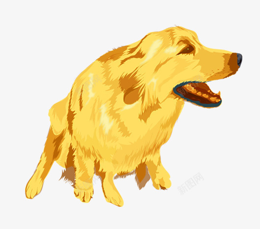 狗狗卡通png免抠素材_88icon https://88icon.com 中型犬 卡通狗狗形象 毛小孩 金毛犬