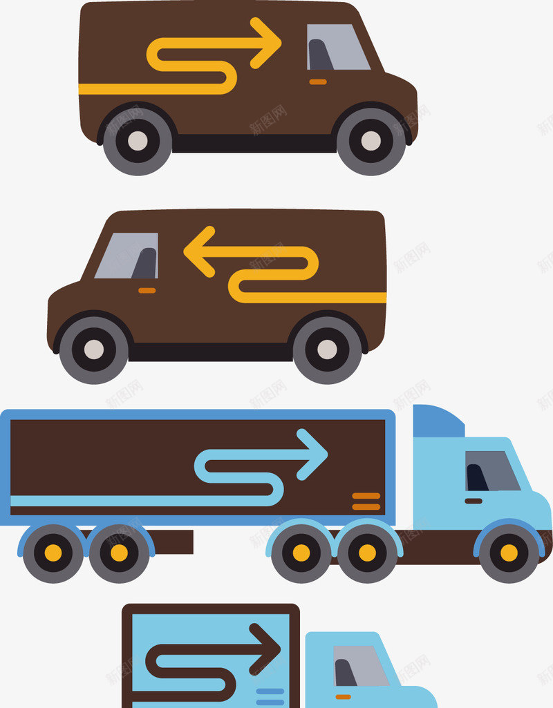 创意货车运输物流图png免抠素材_88icon https://88icon.com 卡车 小车 快递 物流 送货