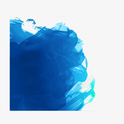 蓝色水彩素材