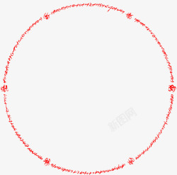红色英文圆环仪式用素材