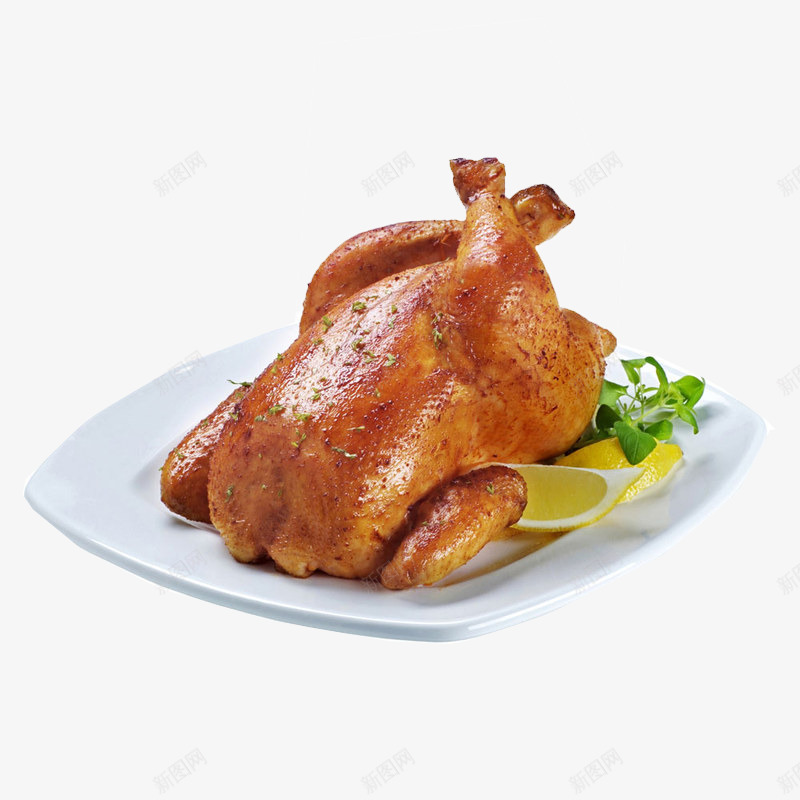 一盘美味的铐鸡png免抠素材_88icon https://88icon.com 大盘鸡 摄影 柠檬 烤全鸡 烤鸡 西式美食 西餐美食 食物 餐饮美食 香料