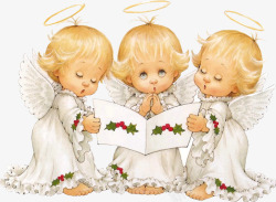 天使小孩子天使三个天使素材