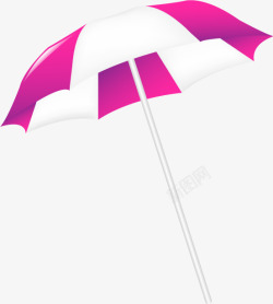 粉色条纹创意雨伞素材