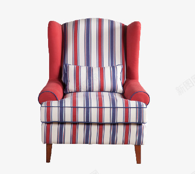 竖条纹沙发png免抠素材_88icon https://88icon.com 个性 条纹 沙发椅