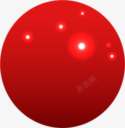 红色圆形光环矢量图素材