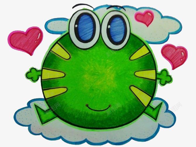 彩绘儿童画之青蛙图案png免抠素材_88icon https://88icon.com 儿童画 可爱风格 图案 彩绘儿童画 彩绘风格 装饰 青蛙