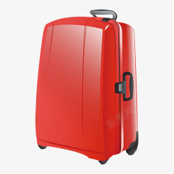 新年红色回家行李箱素材