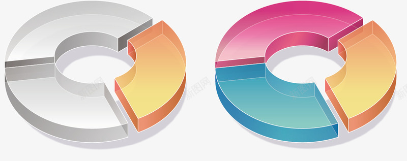 立体圆环片png免抠素材_88icon https://88icon.com 圆环图 圆环素材