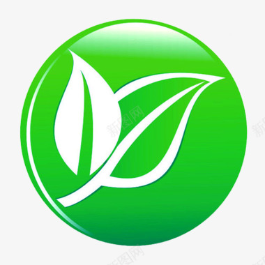 树叶圆形环保简约树叶园林logo图标图标