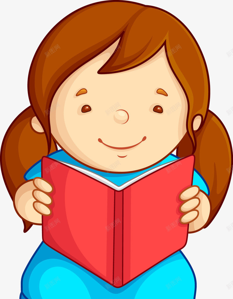 读书矢量图ai免抠素材_88icon https://88icon.com 书 书本 书籍 儿童 卡通 卡通人物 女 女孩 姑娘 学习 孩子 小孩 读书 阅读 矢量图