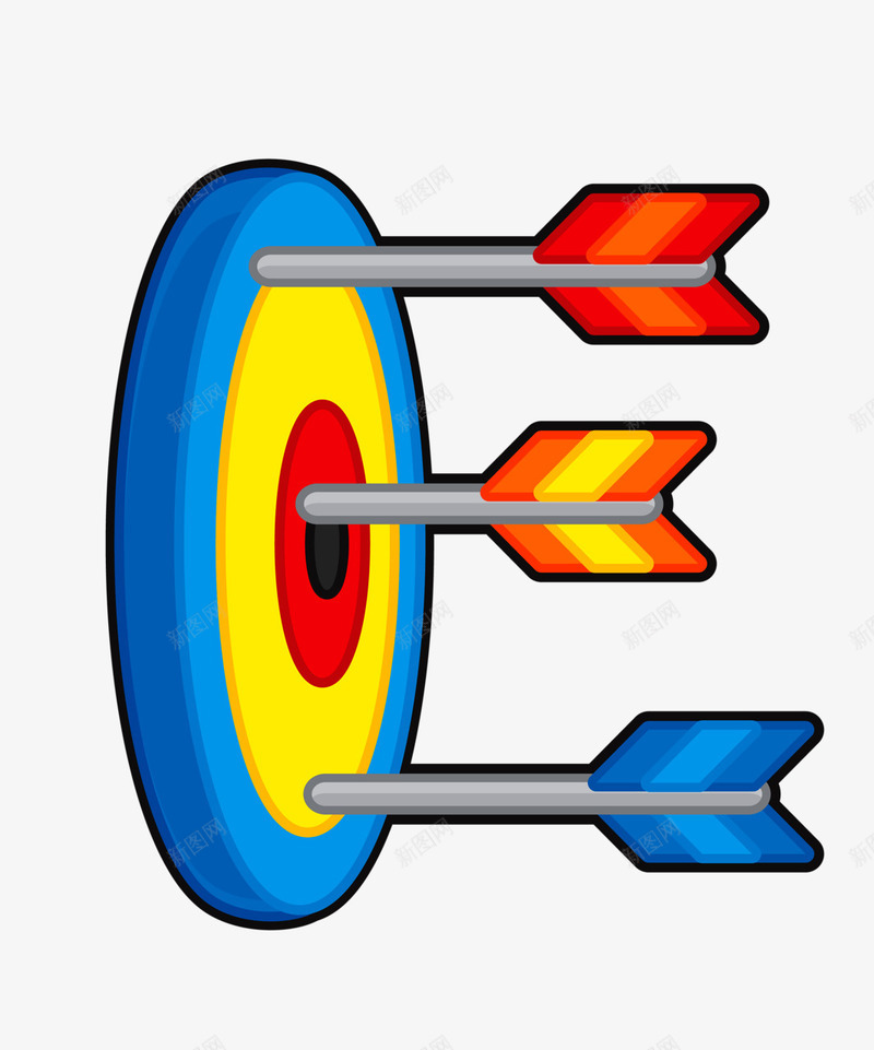 射击靶子png免抠素材_88icon https://88icon.com 圆形 圆环 射击 弓箭 标靶 箭 靶子