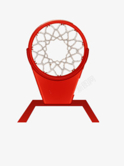 红色篮球框素材