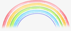 七彩儿童彩绘创意彩虹素材